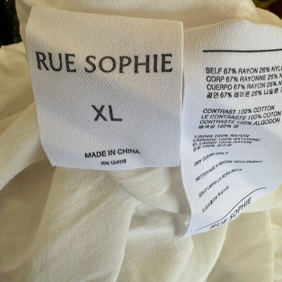 Rue Sophie White Fit n Flare Midi Dress XL Romantic Sundress Designer $188 - Picture 11 of 11